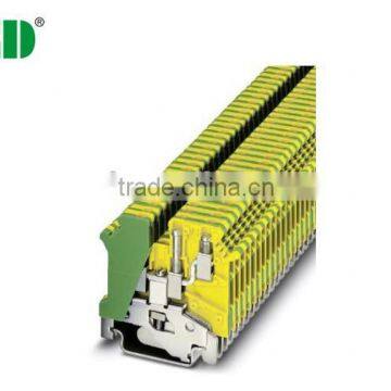 Din Rail Ground Type Screw Terminal Blocks Width 5.2mm