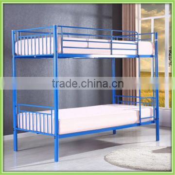 Metal School Dorm Double Decker Twin Over Twin Metal Bunk Beds