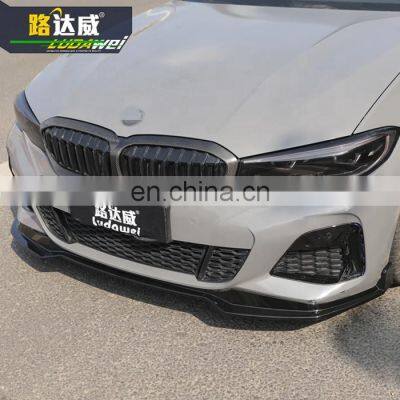 For BMW 3 Series G20 MP Style Gloss Black Front Lip G20 Front Spoiler Exterior Front Bumper Lip photo-3