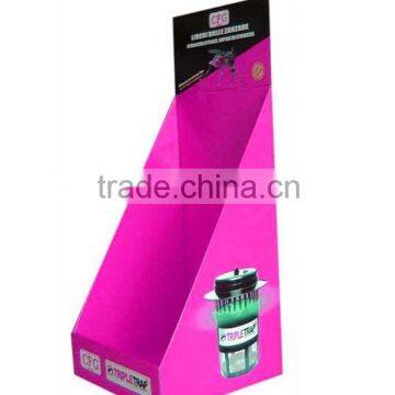 Cosmetic promotion cardboard counter display/stationery counter display/cardboard counter top display boxes