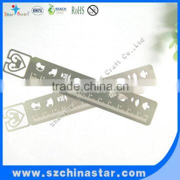 Customized shape stainless steel ruler for student