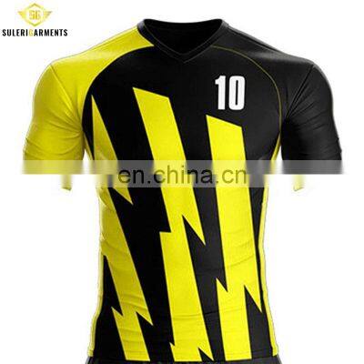 Новая оптовая футболка высшего качества, полностью настраиваемая, с сублимационной печатью, изготовленная из полиэстера, спортивный костюм для команды photo-4