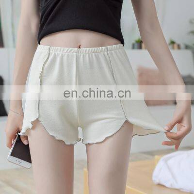 Manufacturers Wholesale Custom Anti-exhaust Safety Pants Side Plus Fat Plus Size Women's Three-quarter Pants Stretch photo-5
