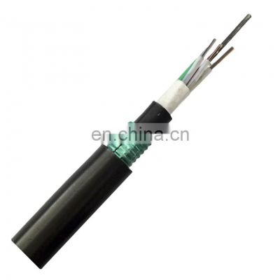 Outdoor Duct Underground Direct Buried Armoured Fiber Optic Cable GYTS53