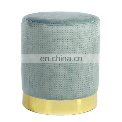 K&B 2021 Wholesale New Product Fabric Bottle Ottoman Frame Stool For Outdoor