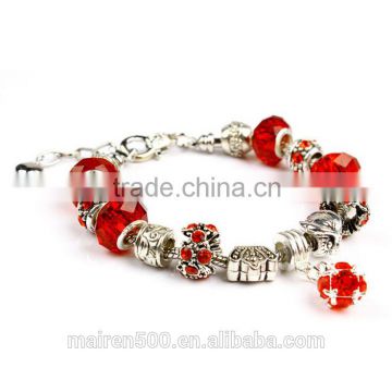 2015 latest design fashion european bracelet jewelry custom alloy bead bracelet