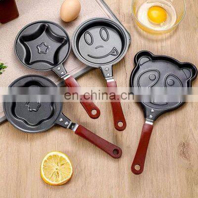 Heart Shape Omelette Making Germany Stainless Steel Induction Handle Non Stick Frying Pan Cookware photo-5