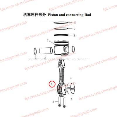 MAN D0836 Connecting rod 02400-6045