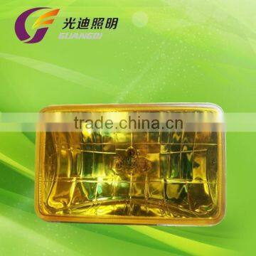 chinese electric car auto glass auto lamp ,yellow glass