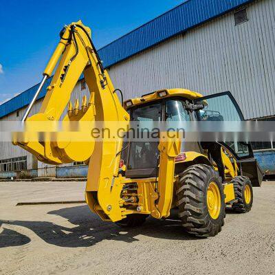 Good Performance Multifunction All Terrain 388 4x4 Backhoe Excavator Loader, Powerful Loader Backhoe photo-4