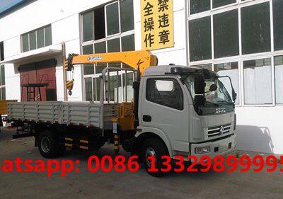 Dongfeng Duolika LHD/RHD 3.2 Tons Telescopic Crane Boom Mounted on Truck for Sale photo-2