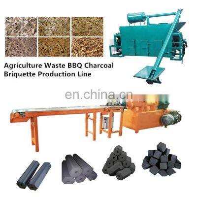 Continuous Biomass Coal Making Machine No Smoke Sawdust Pyrolysis Carbonization Furnace