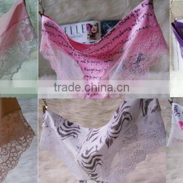 We Have Stocks 35Colors For Ladies True Top Quality Seamless+Sexy Lace Floral BackUnderwear Briefs Panties Lingerie 50pcs/Lot photo-2