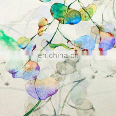 100% Polyester Crepe Chiffon Floral Design Printed Chiffon Fabric For Dress Tecidos de Chiffon Hijab