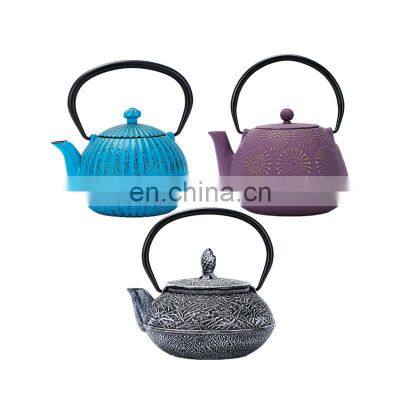 Wholesale Teapot Tea Ware Chinese Antique Enamel Cast Iron Wholesale Teapot