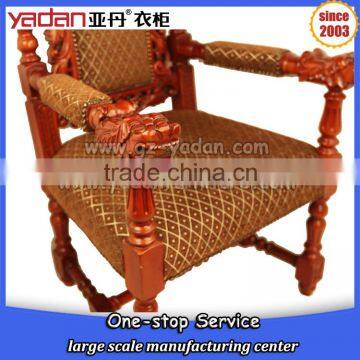 Church Wood Frame Furniture King Throne Chair With Armrest Made From China photo-6
