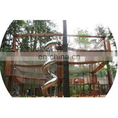 Customized new Park Kids Outdoor Playground Equipment Stainless Steel Slide for sale