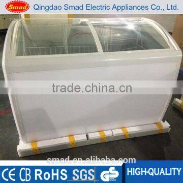 High quality glass door commercial freezer chest freezer