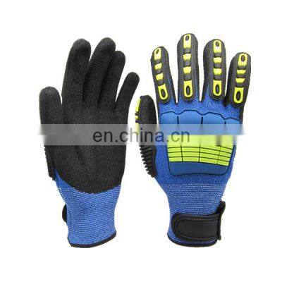 Oil &Gas&Mining cut impact resistant mechanic work gloves