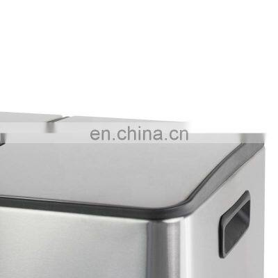 Dustbin Garbage Stainless Steel Bathroom Comfortable Big Pedal Dust Bin For Kitchen Recycling Trash Can