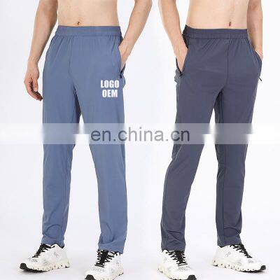 Low MOQ Custom With Side Zip Pockets Sports Joggers Wear Gym Trousers Wholesale Men's Workout Fitness Sports Activewear Pants