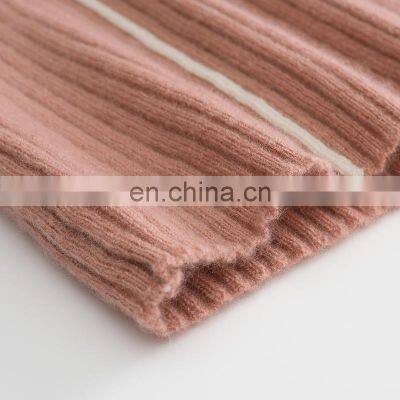 Autumn Winter Slim Fit Rib Cashmere Sweater Full Zipper Knitted Cardigan With Stand Collar Solid Pattern photo-5