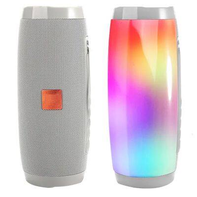 Portable mp3 player Audio Rechargeable Sound Box with LED Light BT Party Speaker