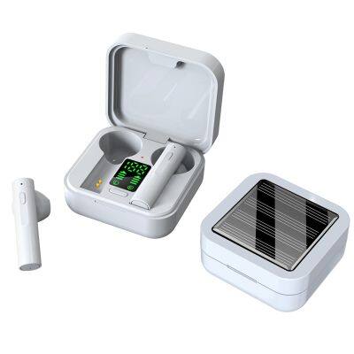 Air6 Plus TWS Mini Wireless Sport Headset Touch Control BT5.0 Stereo Headphone Waterproof Earphone With Solar Charging Case