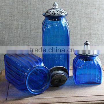 Glass canister,candy jar, tea canister