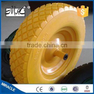 Qingdao Hot Sales Polyurethane Anti Leak Solid pu Foamed Wheel 4.00-8