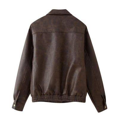 European and American Autumn and Winter New Women's Clothing, American Retro Old Money Style, Stylish and Stylish Jacket, Motorcycle Suit Jacket photo-2