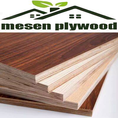 Customized Glossy Matt Embossed 4X8FT 4mm 6mm 12mm 15 mm 18mm Lamin Contreplaque Sheet Melamine Faced Plywood Board photo-2