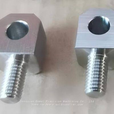 304 Stainless Steel Hinge Head Piece Milling Components Threaded Protective