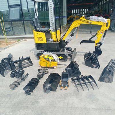 Excavator Hydraulic Rotating Bucket Grabber - Durable Steel Construction for Material Handling