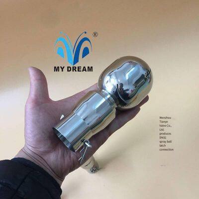 Sanitary-grade Alfa Laval Welded Rotary Cleaning Ball, Rotary Spray Ball for Beer Cans, Rotary Tank Washer