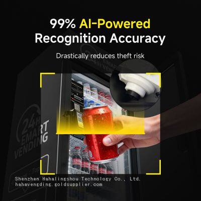 HAHA Smart AI Vending Machine With Card Reader, Combo Snack & Drink Machine, AI Visual Recognition & App Management photo-3
