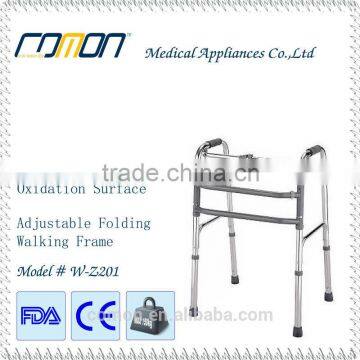 alumium one button folding elderly walker