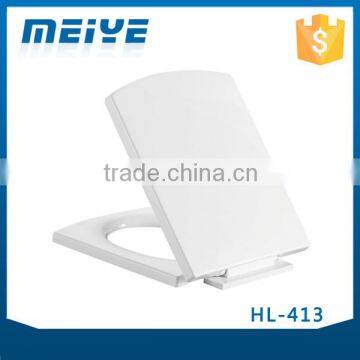 HL-413 MEIYE PP 430*345*57mm Rectangle Soft-closing Toilet Seat Cover Ramp Down Toilet Lid