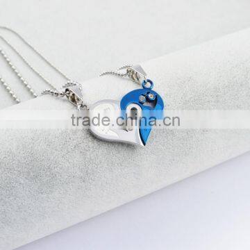 Fashion Jewelry 2016 316l Stainless Steel Jewelry Heart Pendant Necklace Necklaces For Couple Quality Choice Most Popular photo-6