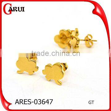 Stainless Steel Jewelry Gold Plate Cheap Star Stud Earrings photo-3