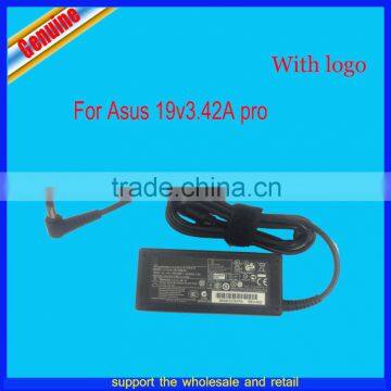 China factory new original for asus 19v 3.42A 65w adapter W3J W3V W3Z W5A W5F PA-1650-66 charger