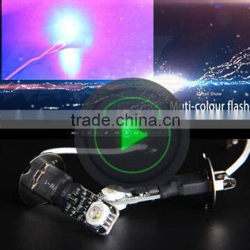 Wholesale-Retail One-Stop Service! 13Colour Car Projector LED Fog Lamp, Car LED Flash Fog Light, Cre XML LED DRL, Warning Light