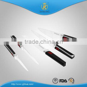 KITCHEN KING High Quality Double Color Forged Handle 5pcs Stainless Steel Knife Set With Wooden Block photo-3