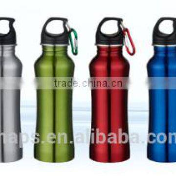 American Wide mouth stainless steel water bottle /sport bottle with carabiner