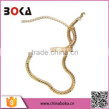 Fashion Unisex Golden Iron Chain jewelry Man Gold Necklace