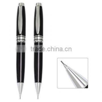 Fashion black metal pen and student pencil for school stationery