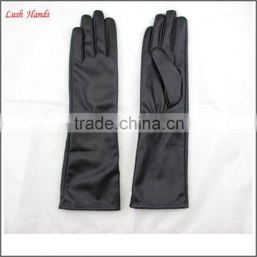 Long Women Dresses Imitation Leather Fabric Wholesale Factory Gloves photo-3
