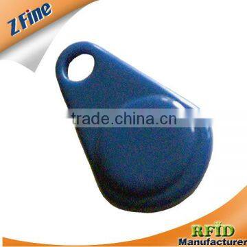 RFID tag LF HF ABS Keyfob /nfc key tag/plastic key chains for gyms/club members and fitness centers with a hoel