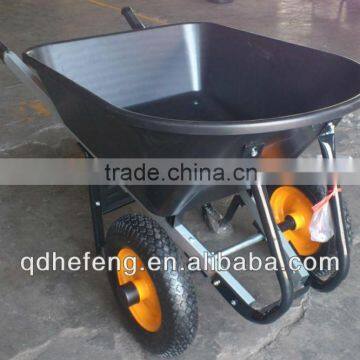 two wheels large plastic wheel barrow WB7800WG/WB9600