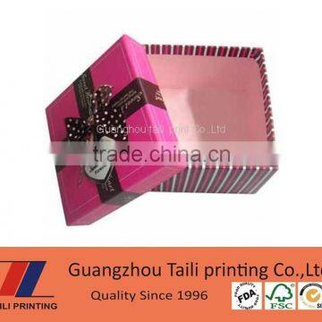 Fashion design paper tie holder box